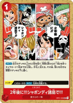 In Two Years!! At the Sabaody Archipelago!! (OP01-030) - Romance Dawn (Japanese) (Uncommon) [OP01-JP-030]