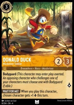 Donald Duck - Musketeer Soldier - Ursula's Return (Uncommon) [4URS-8]