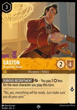 Gaston - Despicable Dealer - Ursula's Return (Super Rare) [4URS-10]
