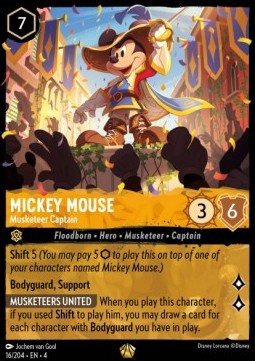 Mickey Mouse - Musketeer Captain - Ursula's Return (Legendary) [4URS-16]
