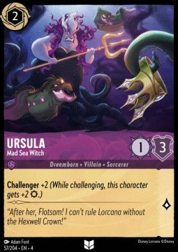Ursula - Mad Sea Witch - Ursula's Return (Uncommon) [4URS-57]