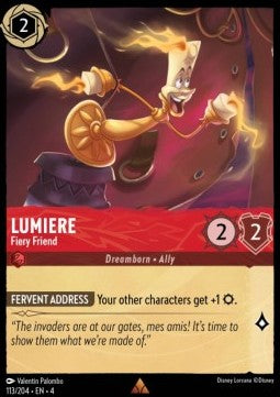 Lumiere - Fiery Friend - Ursula's Return (Rare) [4URS-113]