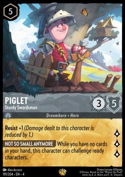 Piglet - Sturdy Swordsman (V.1) - Ursula's Return (Legendary) [4URS-191]