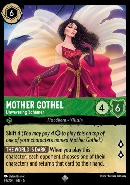 Mother Gothel - Unwavering Schemer - Shimmering Skies (Super Rare) [5SSK-92]