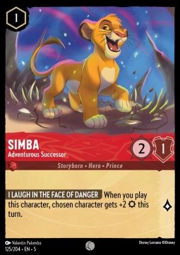 Simba - Adventurous Successor - Shimmering Skies (Common) [5SSK-125]
