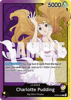 Charlotte Pudding (OP08-058) (V.1) - Two Legends (Leader) [OP08-058]