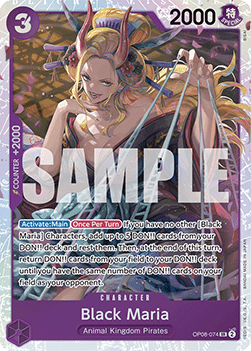 Black Maria (OP08-074) (V.1) - Two Legends (Super Rare) [OP08-074]