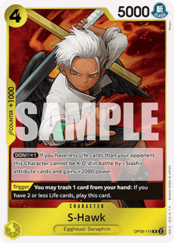 S-Hawk (OP08-114) - Two Legends (Rare) [OP08-114]