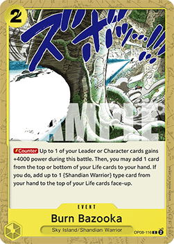 Burn Bazooka (OP08-116) - Two Legends (Common) [OP08-116]