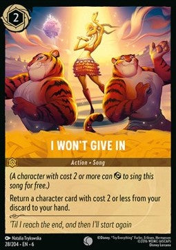 I Won't Give In - Azurite Sea (Common) [6AZS-28]