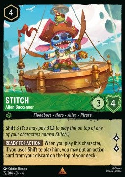 Stitch - Alien Buccaneer - Azurite Sea (Rare) [6AZS-72]