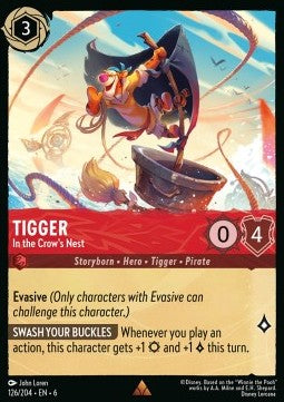 Tigger - In the Crow's Nest (V.1) - Azurite Sea (Rare) [6AZS-126]