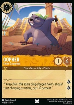 Gopher - Ship's Carpenter - Azurite Sea (Uncommon) [6AZS-4]