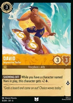 David - Impressive Surfer - Azurite Sea (Uncommon) [6AZS-8]