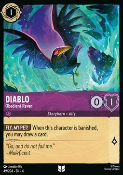 Diablo - Obedient Raven - Azurite Sea (Uncommon) [6AZS-49]