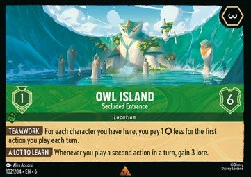 Owl Island - Secluded Entrance - Azurite Sea (Rare) [6AZS-102]