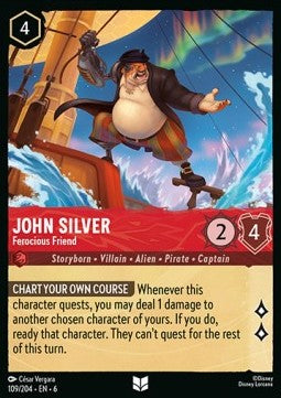 John Silver - Ferocious Friend - Azurite Sea (Uncommon) [6AZS-109]