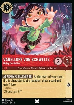 Vanellope Von Schweetz - Gutsy Go-Getter - Azurite Sea (Uncommon) [6AZS-110]