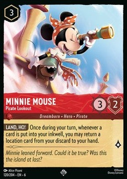 Minnie Mouse - Pirate Lookout - Azurite Sea (Super Rare) [6AZS-120]