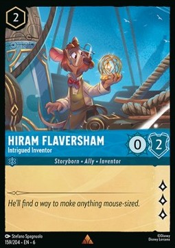 Hiram Flaversham - Intrigued Inventor - Azurite Sea (Rare) [6AZS-159]