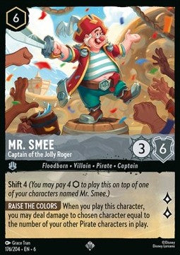 Mr. Smee - Captain of the Jolly Roger - Azurite Sea (Super Rare) [6AZS-176]