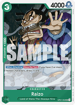 Raizo (OP01-052) (V.1) - The Best (Uncommon) [PRB01-OP01-052]