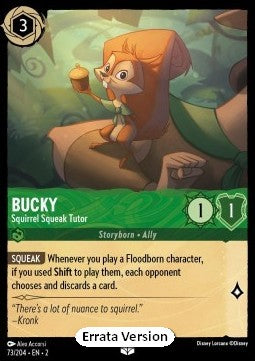 Bucky - Squirrel Squeak Tutor (V.2) - Rise of the Floodborn (Uncommon) [2ROF-73]
