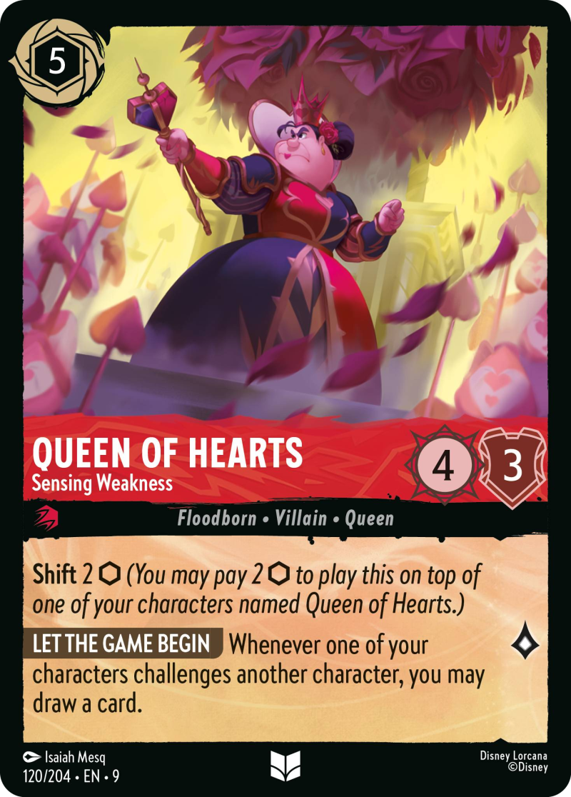 9FAB-120 Queen of Hearts - Sensing Weakness UC
