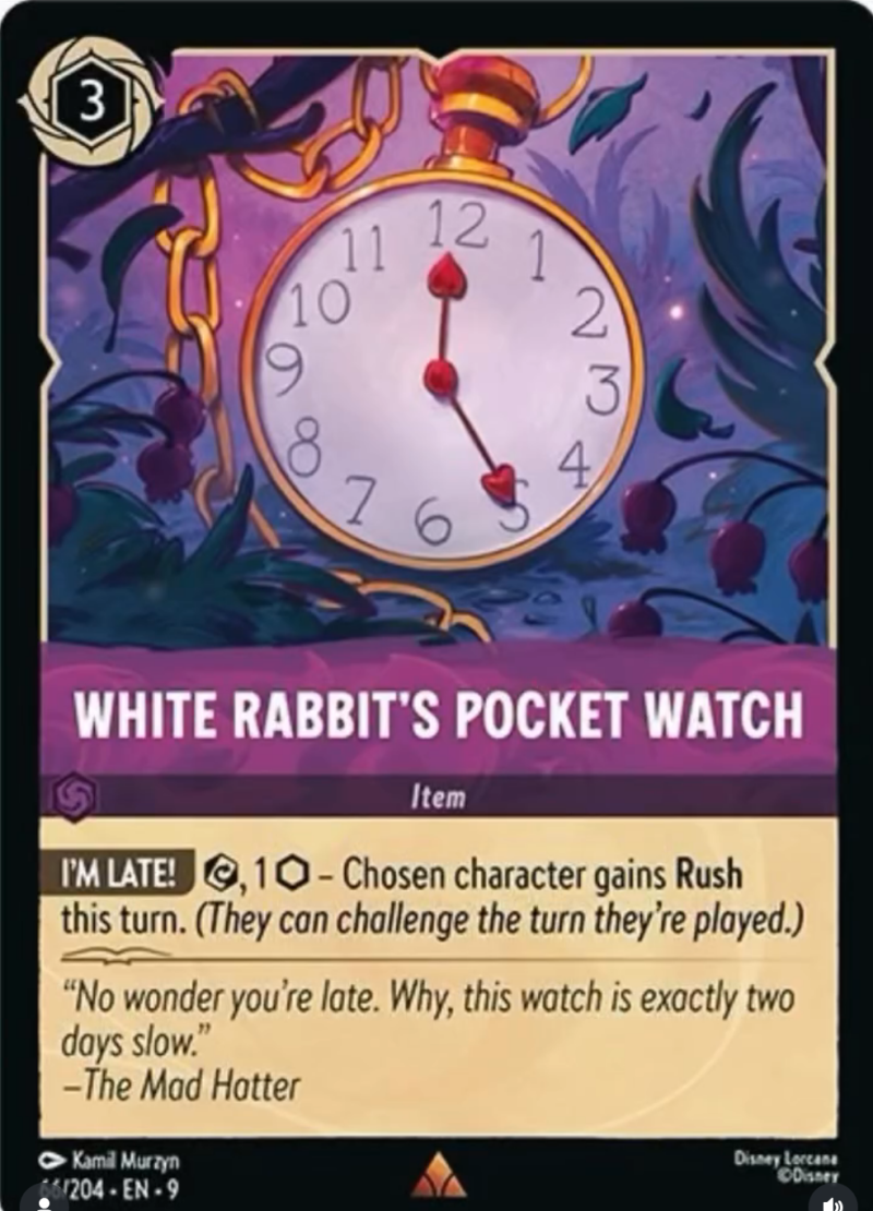 9FAB-66 White Rabbit's Pocket Watch R
