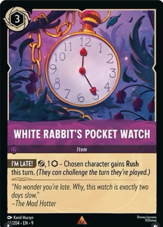 9FAB-66 White Rabbit's Pocket Watch R