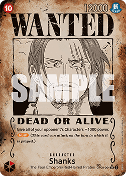 Shanks (OP09-004) (V.3) - Emperors in the New World (Special Rare) [OP09-004]