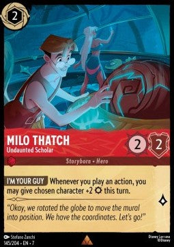 Milo Thatch - Undaunted Scholar - Archazia's Island (Rare) [7ARI-145]