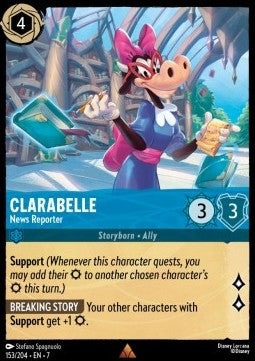 Clarabelle - News Reporter - Archazia's Island (Rare) [7ARI-153]