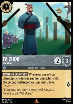 Fa Zhou - War Hero - Archazia's Island (Rare) [7ARI-188]