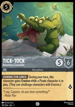 Tick‐Tock - Relentless Crocodile - Archazia's Island (Common) [7ARI-191]