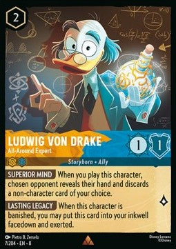 Ludwig Von Drake - All-Around Expert - Reign of Jafar (Rare) [8JAF-7]