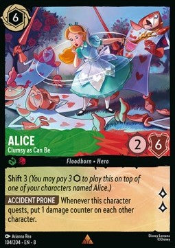 Alice - Clumsy as Can Be - Reign of Jafar (Rare) [8JAF-104]