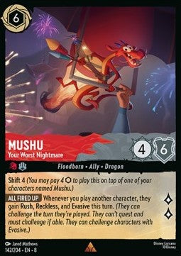 Mushu - Your Worst Nightmare (V.1) - Reign of Jafar (Rare) [8JAF-142]