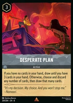 Desperate Plan (V.1) - Reign of Jafar (Rare) [8JAF-201]