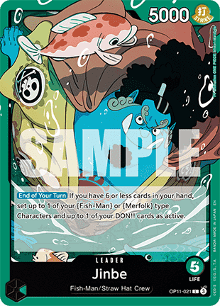 Jinbe (OP11-021) (V.1) - A Fist of Divine Speed (Leader) [OP11-021]