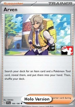 Arven - Play! Pokémon Prize Pack Series Three (Prize Pack Series) [PPS3-SVI 166]