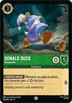 Donald Duck - Sleepwalker - Fabled (Common) [9FAB-83]