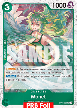 Monet (OP05-036) (V.2) - The Best Vol.2 (Uncommon) [PRB02-OP05-036]
