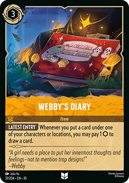 Webby's Diary - Whispers in the Well (Uncommon) [10WHI-031]