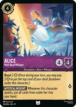 Alice - Well-Read Whisper - Winterspell (Uncommon) [11WSP-36]