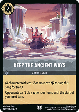 Keep the Ancient Ways - Winterspell (Uncommon) [11WSP-196]