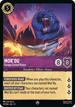 Mor'du - Savage Cursed Prince - Wilds Unknown (Super Rare) [12WIL-57]