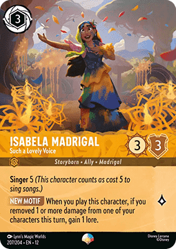 Isabela Madrigal - Such a Lovely Voice (V.2) - Wilds Unknown (Epic) [12WIL-207]