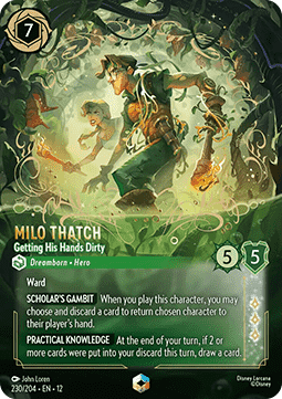 Milo Thatch - Getting His Hands Dirty (V.2) - Wilds Unknown (Enchanted) [12WIL-230]