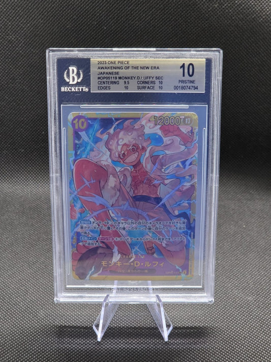 BGS 10 Monkey D Luffy OP05-119 SEC Awakening of New Era Japanese